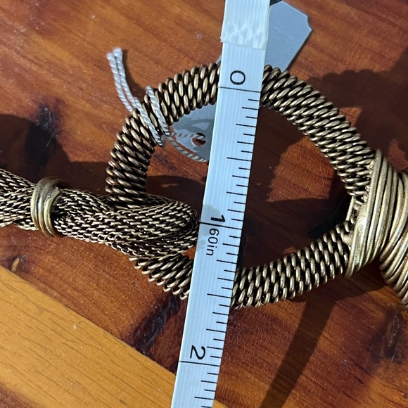 Vintage Bronze Braided Rope lariat belt main image 6